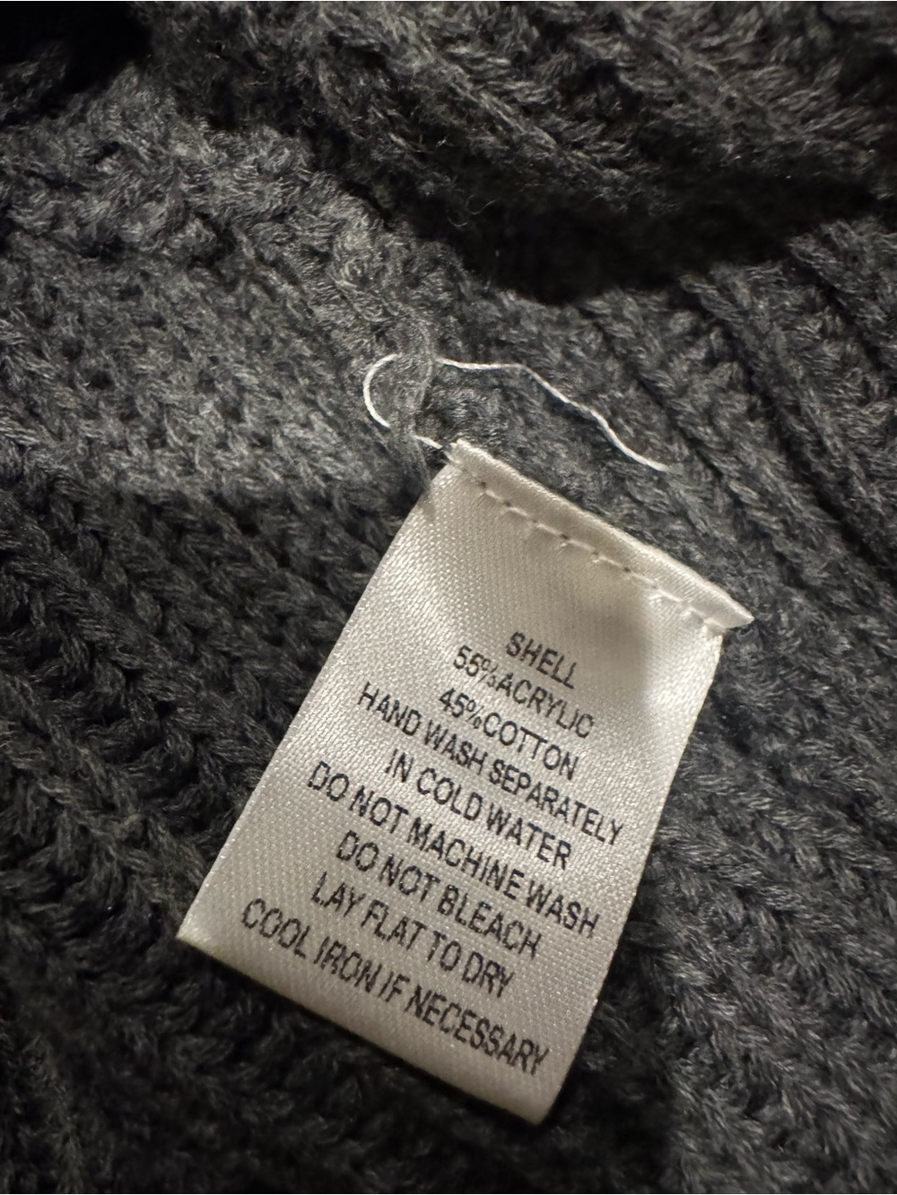 Cotton Candy LA Ribbed Cropped Crewneck Sweater - Gray - Picture 11 of 11